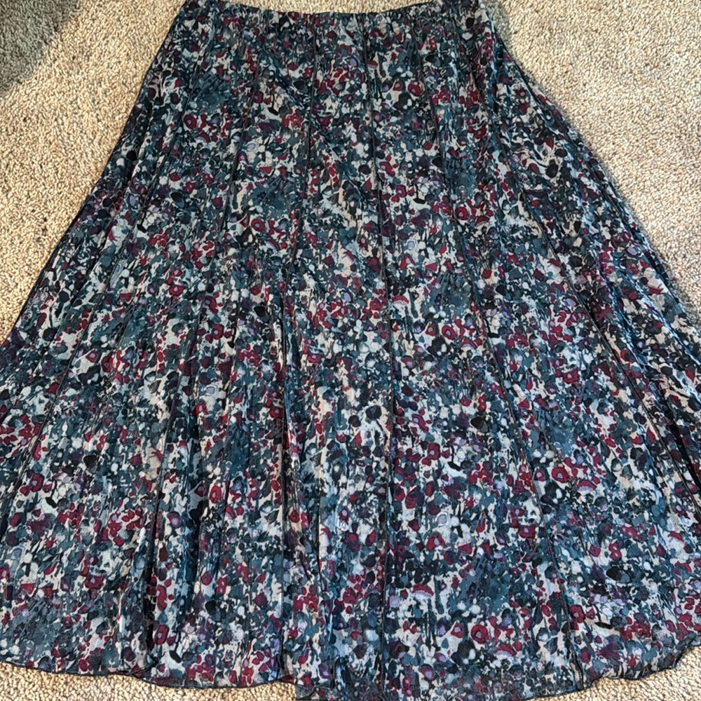 💜 3 for $10 Coldwater Creek Multicolor Floral Skirt